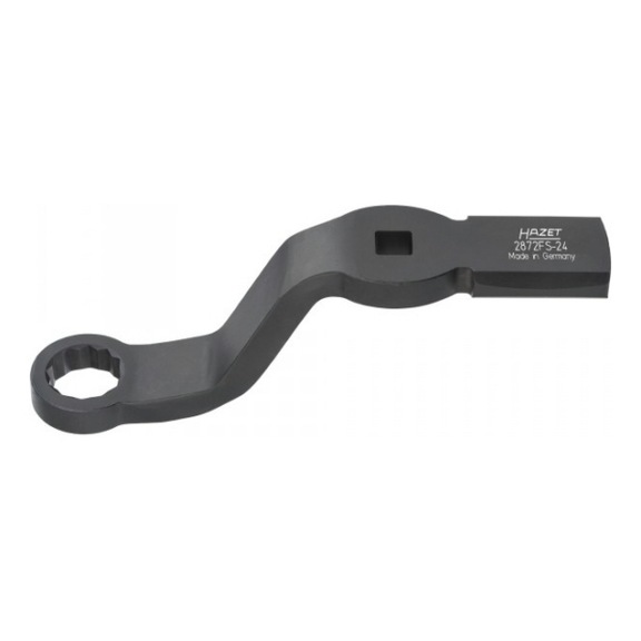HAZET Double hexagon impact ring wrench with 2 striking faces 2872FS-24 - Socket tool (other)