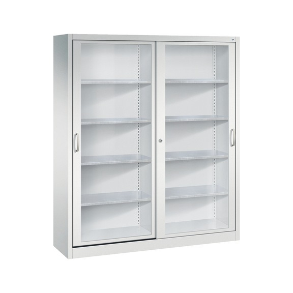 C+P Acurado-2000 sliding-door wardrobe, H1950B1600D400 mm, No. 2149-055|S10002 - Workshop cabinet