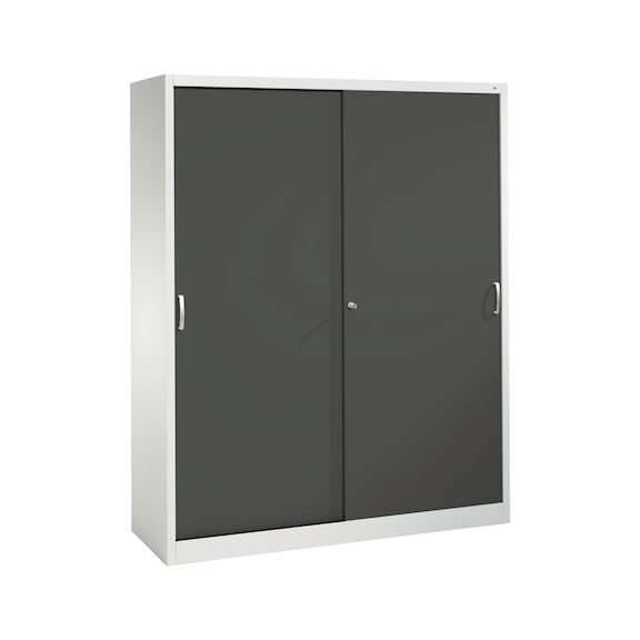 C+P Acurado-2000 sliding-door wardrobe, H1950B1600D500 mm, No. 2150-00|S10099 - Workshop cabinet
