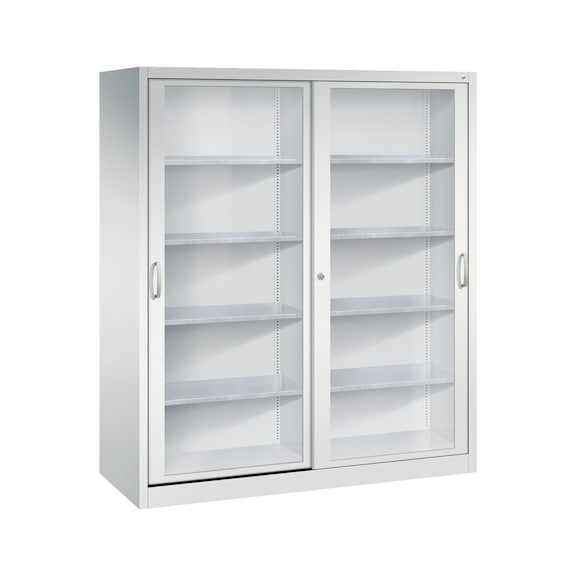 C+P Acurado-2000 sliding-door wardrobe, H1950B1600D600 mm, No. 2169-055|S10001 - Workshop cabinet