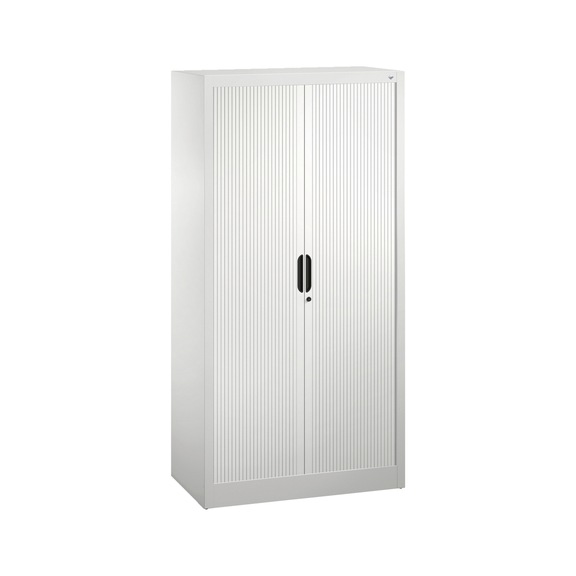 C+P Omnispace roller shutter cabinet, H1660B800T420 mm, light gray No. 3211-00|S10046 - Workshop cabinet