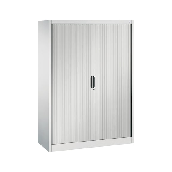 C+P Omnispace roller shutter cabinet, H1660B1200T420 mm, light gray No. 3213-00|S10048 - Workshop cabinet