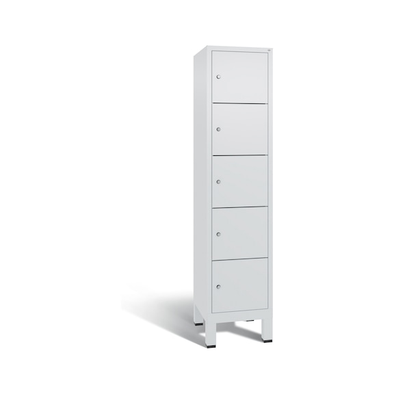 C+P Schließfachschrank Evolo, 5 Fächer, H1850B420T500 mm, Nr. 48010-125|S10000 - Kleiderspind (Werkstatt)