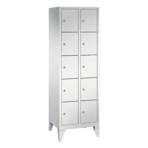 C+P Schließfachschrank Evolo, 10 Fächer, H1850B610T500 mm, Nr. 48010-205|S10007 - Kleiderspind (Werkstatt)