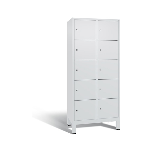 C+P Schließfachschrank Evolo, 10 Fächer, H1850B810T500 mm, Nr. 48010-225|S10005 - Kleiderspind (Werkstatt)