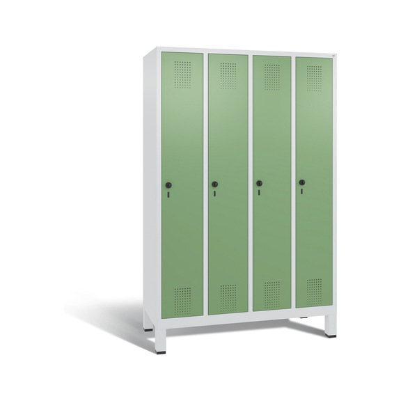 C+P Locker Evolo, 4 compartments, H1850B1190D500 mm, No. 48010-40|S10188 - Clothes locker (workshop)