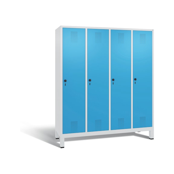 C+P Locker Evolo, 4 compartments, H1850B1590D500 mm, No. 48010-42|S10000 - Clothes locker (workshop)
