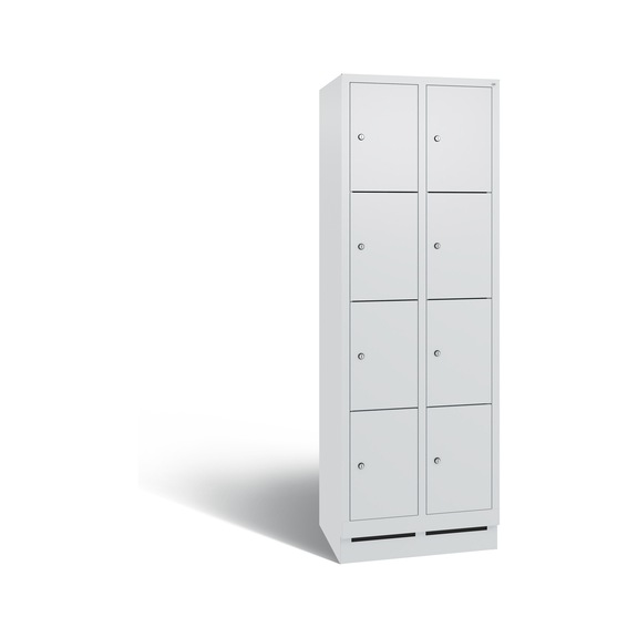C+P Evolo locker cabinet, 8 compartments, H1800B610D500 mm, No. 48020-204|S10052 - Clothes locker (workshop)