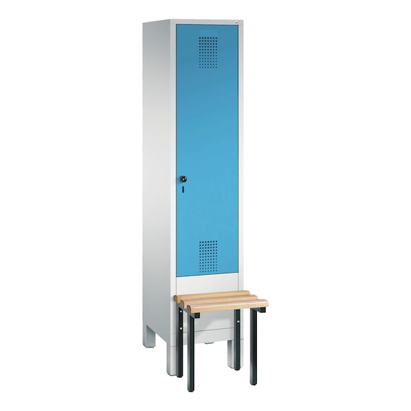 C+P Locker Evolo, 1 compartment, H1850B420D815 mm, No. 48030-12|S10000 - Clothes locker (workshop)