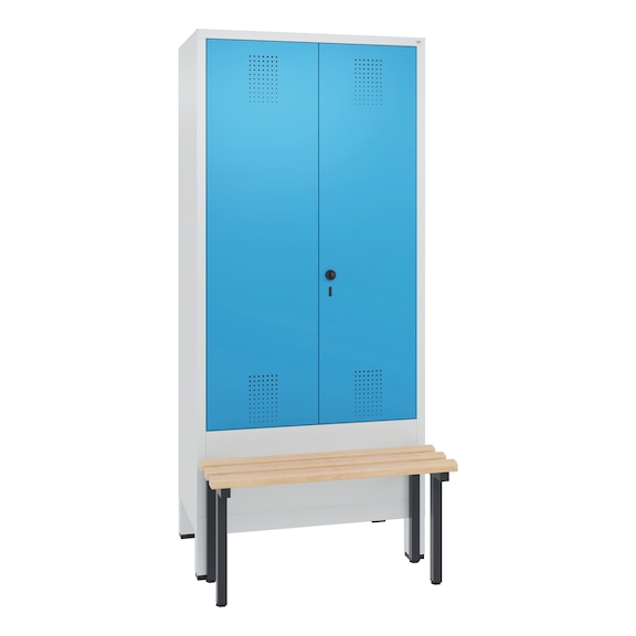 C+P Locker Evolo, 2 compartments, H1850B810D815 mm, No. 48032-22|S10003 - Clothes locker (workshop)