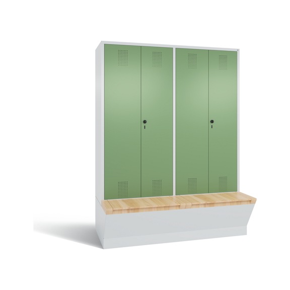 C+P Locker Evolo, 4 compartments, H2090B1590D815 mm, No. 48056-42|S10031 - Clothes locker (workshop)