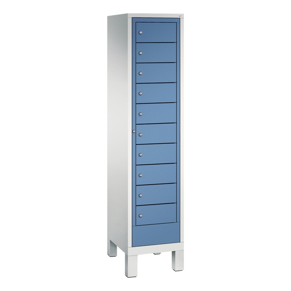 C+P Linen locker Evolo, 1 compartment, H1850B420D500 mm, No. 48060-110|S10000 - Workshop cabinet