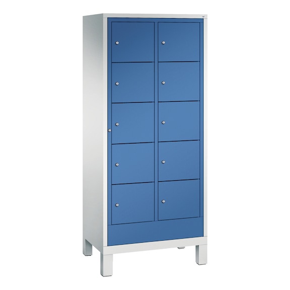 C+P Evolo laundry locker, 2 compartments, H1850B810T500 mm No. 48060-205|S10000 - Workshop cabinet