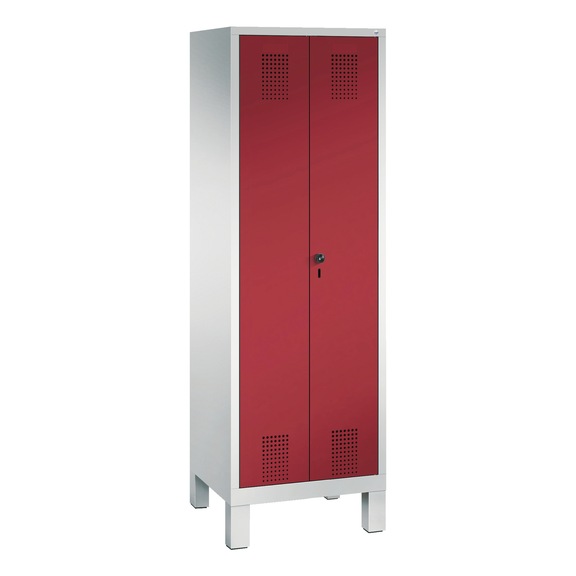 C+P Locker Evolo, 2 compartments, H1850B610D500 mm, No. 48212-20B|S10059 - Clothes locker (workshop)