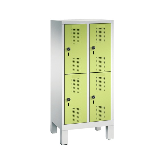 C+P Kindergarten locker Evolo, 4 compartments, H1350B610D300 mm, No. 483103-20|S10029 - Clothes locker (workshop)