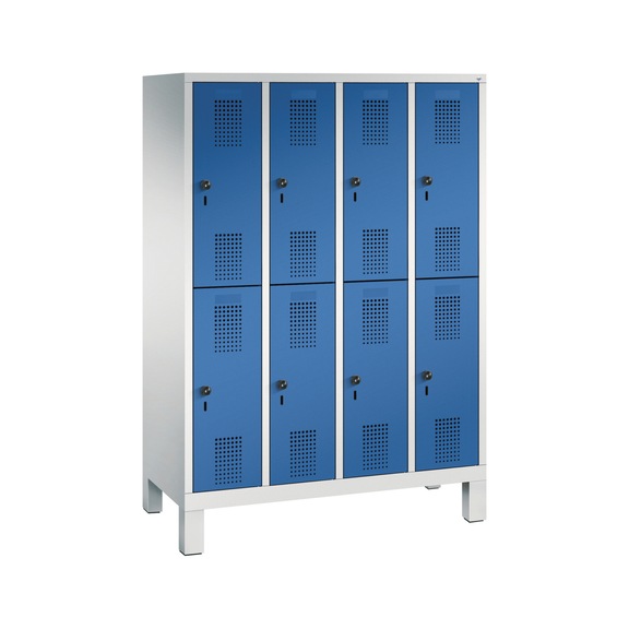 C+P School locker Evolo, 8 compartments, H1650B1190D500 mm, No. 483106-40|S10029 - Clothes locker (workshop)