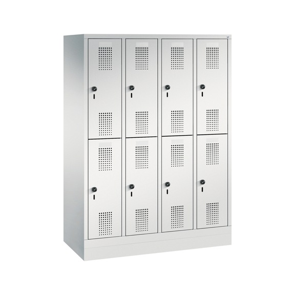 C+P School locker Evolo, 8 compartments, H1600B1190D500 mm, No. 483206-40|S10060 - Clothes locker (workshop)