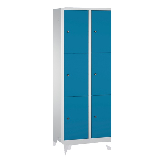 C+P Locker Classic, 2 compartments, H1850B810D500 mm, No. 8010-223|S10000 - Clothes locker (workshop)
