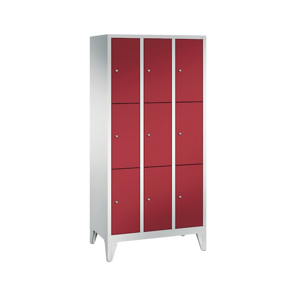 C+P Classic locker, 3 compartments, H1850B900D500 mm, No. 8010-303|S10001 - Clothes locker (workshop)