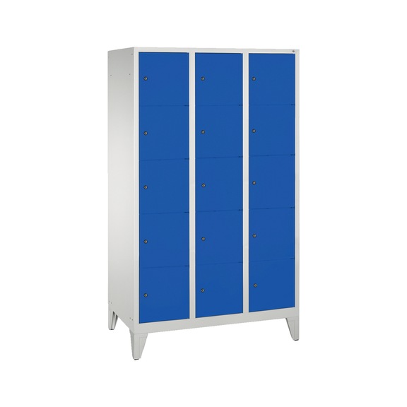 C+P Locker Classic, 3 compartments, H1850B1200D500 mm, No. 8010-325|S10001 - Clothes locker (workshop)
