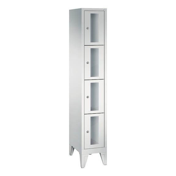 C+P Schließfachschrank Classic, 4 Fächer, H1850B320T500 mm, Nr. 8010A104|S10000 - Kleiderspind (Werkstatt)