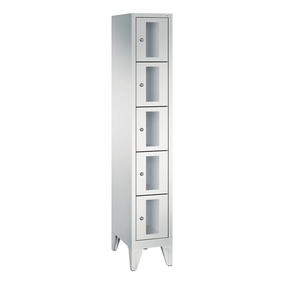 C+P Schließfachschrank Classic, 5 Fächer, H1850B320T500 mm, Nr. 8010A105|S10000 - Kleiderspind (Werkstatt)