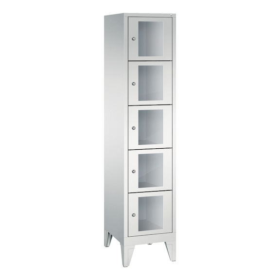 C+P Classic locker cabinet 5 compartments H1850B420D500 mm No 8010A125|S10000 - Clothes locker (workshop)