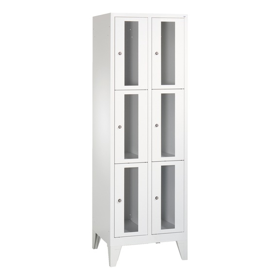 C+P Classic locker cabinet 6 compartments H1850B610D500 mm No 8010A203|S10000 - Clothes locker (workshop)