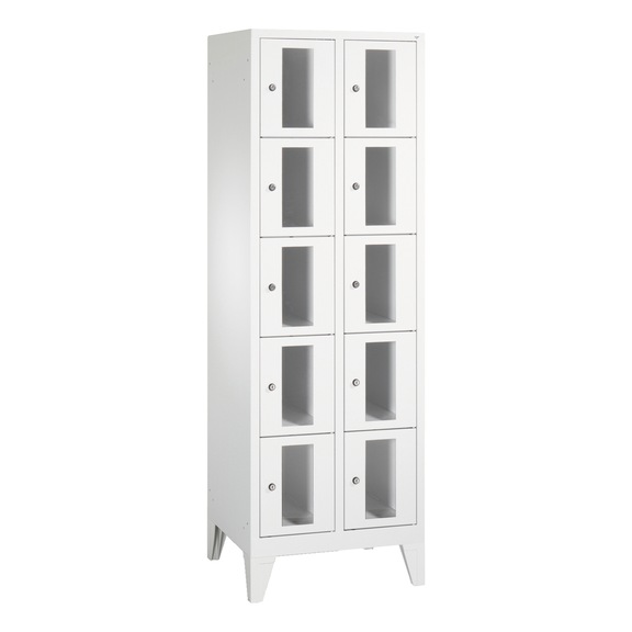 C+P Classic locker cabinet, 10 compartments, H1850B610D500 mm, No. 8010A205|S10000 - Clothes locker (workshop)