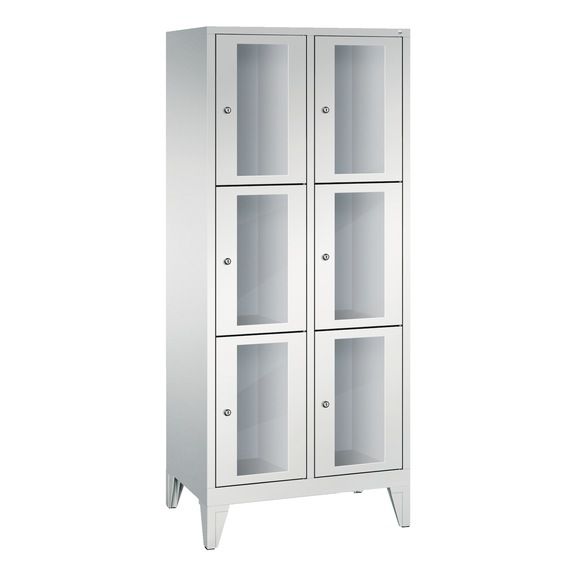 C+P Classic locker cabinet 6 compartments H1850B810D500 mm No 8010A223|S10000 - Clothes locker (workshop)