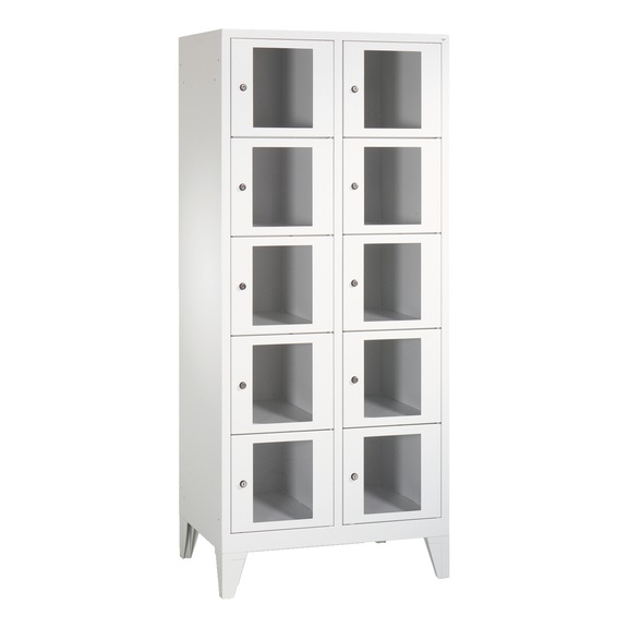 C+P Classic locker cabinet, 10 compartments, H1850B810D500 mm, No. 8010A225|S10000 - Clothes locker (workshop)