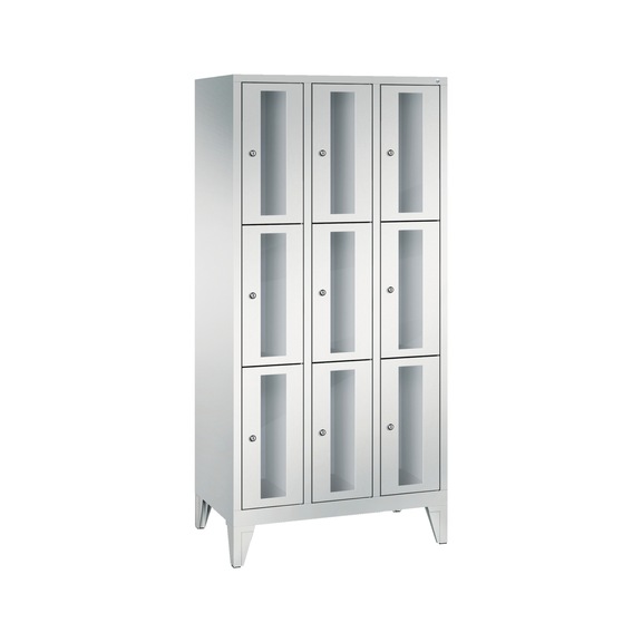 C+P Classic locker cabinet 9 compartments H1850B900D500 mm No 8010A303|S10000 - Clothes locker (workshop)