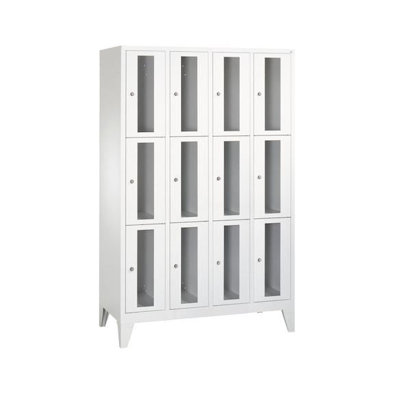 C+P Classic locker cabinet, 12 compartments, H1850B1190D500 mm No. 8010A403|S10000 - Clothes locker (workshop)