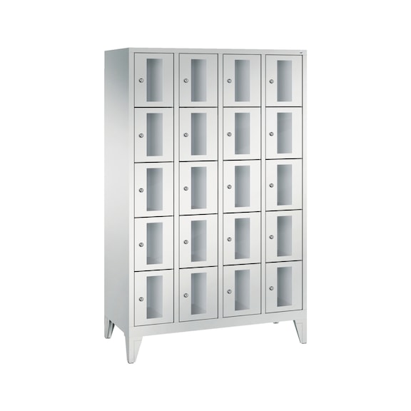 C+P Classic locker cabinet, 20 compartments, H1850W1190D500 mm No. 8010A405|S10000 - Clothes locker (workshop)