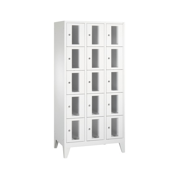 C+P Classic locker cabinet, 15 compartments, H1850B900D500 mm, No. 8010A305|S10000 - Clothes locker (workshop)