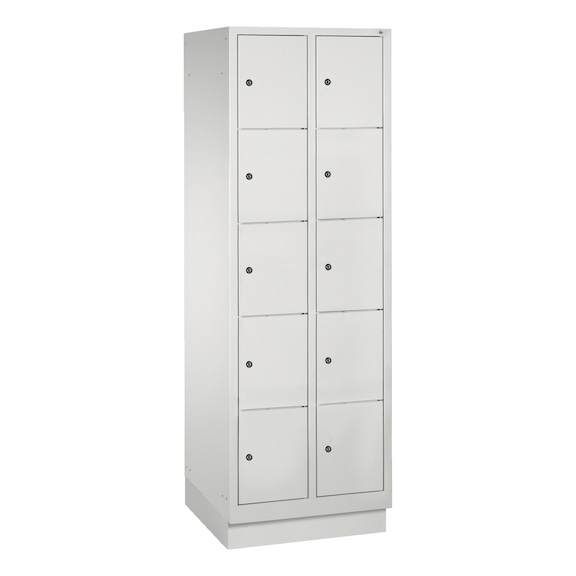 C+P Classic locker cabinet, 10 compartments, H1800B610D500 mm, No. 8020-205|S10000 - Clothes locker (workshop)