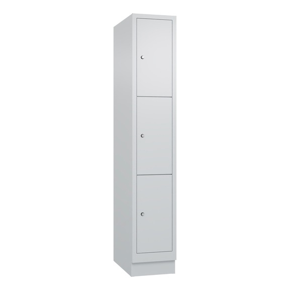 C+P Classic locker cabinet 3 compartments H1800B320D500 mm No 8020-103|S10001 - Clothes locker (workshop)