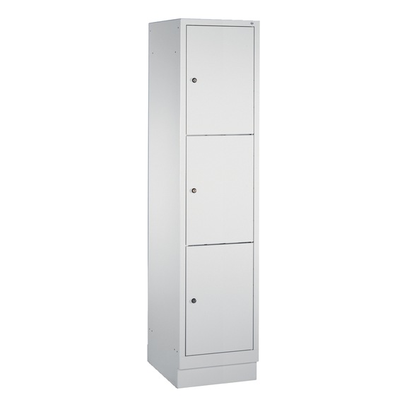 C+P Schließfachschrank Classic, 3 Fächer, H1800B420T500 mm, Nr. 8020-123|S10007 - Kleiderspind (Werkstatt)