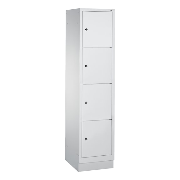 C+P Classic locker cabinet 4 compartments H1800B420D500 mm No 8020-124|S10001 - Clothes locker (workshop)