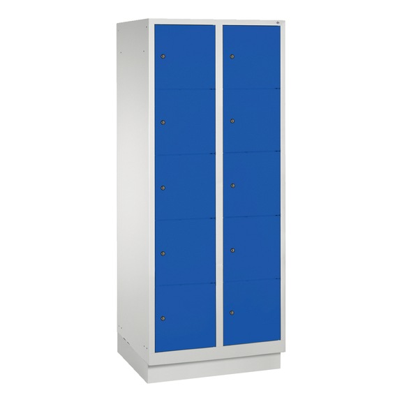 C+P Classic locker cabinet, 10 compartments, H1800B810D500 mm, No. 8020-225|S10000 - Clothes locker (workshop)