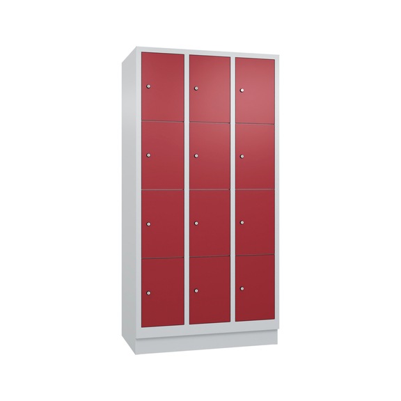 C+P Classic locker cabinet, 12 compartments, H1800B900D500 mm, No. 8020-304|S10000 - Clothes locker (workshop)