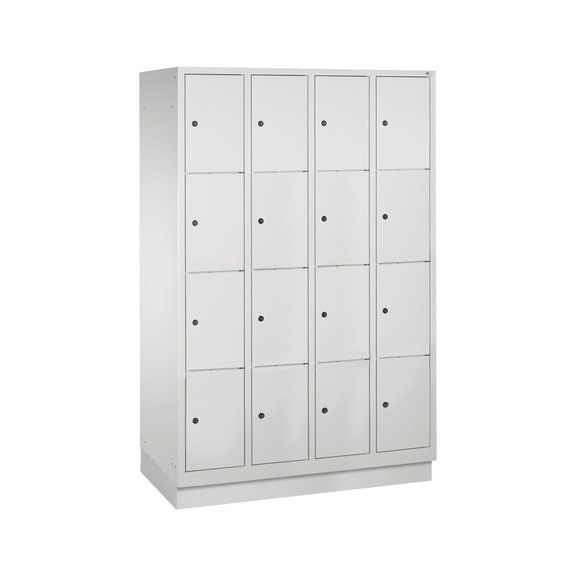 C+P Classic locker cabinet, 16 compartments, H1800W1190D500 mm No. 8020-404|S10000 - Clothes locker (workshop)
