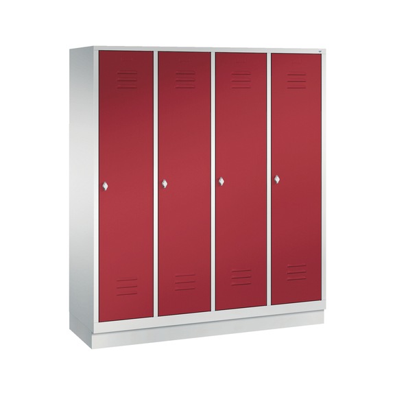 C+P Classic locker, 4 compartments, H1800B1590D500 mm, No. 8020-42|S10000 - Clothes locker (workshop)