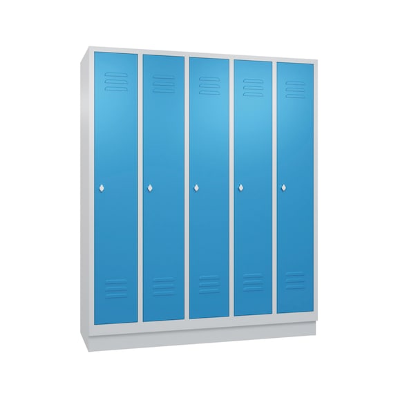 C+P Spind Classic, 5 Abteile, H1800B1480T500 mm, Nr. 8020-50|S10001 - Kleiderspind (Werkstatt)