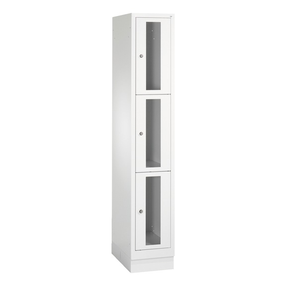 C+P Schließfachschrank Classic, 3 Fächer, H1800B320T500 mm, Nr. 8020A103|S10000 - Kleiderspind (Werkstatt)