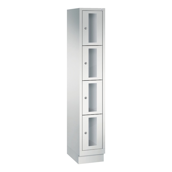 C+P Classic locker cabinet 4 compartments H1800B320D500 mm No 8020A104|S10000 - Clothes locker (workshop)