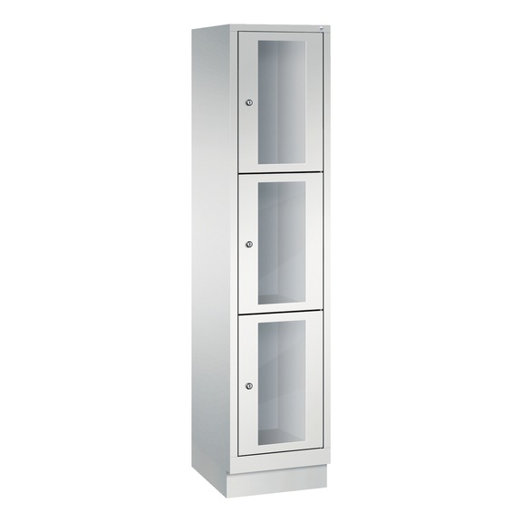 C+P Classic locker cabinet 3 compartments H1800B420D500 mm No 8020A123|S10000 - Clothes locker (workshop)