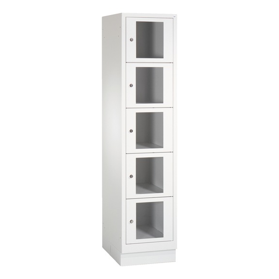 C+P Classic locker cabinet 5 compartments H1800B420D500 mm No 8020A125|S10000 - Clothes locker (workshop)