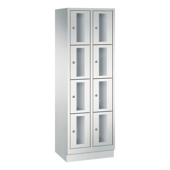 C+P Classic locker cabinet 8 compartments H1800B610D500 mm No 8020A204|S10000 - Clothes locker (workshop)