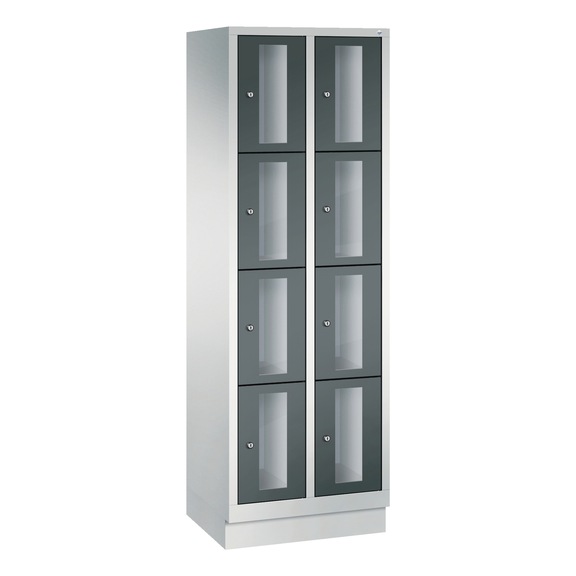 C+P Classic locker cabinet 8 compartments H1800B610D500 mm No 8020A204|S10024 - Clothes locker (workshop)